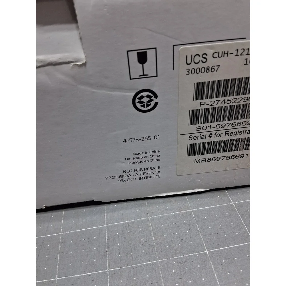 Sony PlayStation 4 Console Box White CUH1215A Replacement Packaging Box ONLY